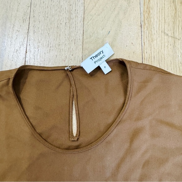 Theory 100% silk brown dress - Picture 4 of 8